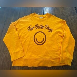 Fordays Orange Crewneck Sweater Size Small B14